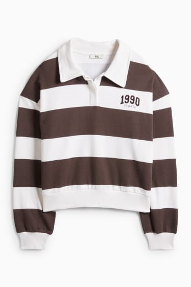 Dámské - Mikina - hnědá/béžová