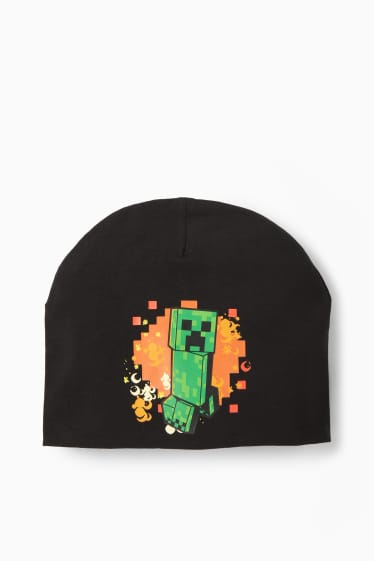 Copii - Băieți - Minecraft - căciulă - negru