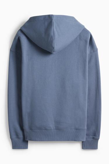Hommes - Sweat à capuche Oversize - bleu