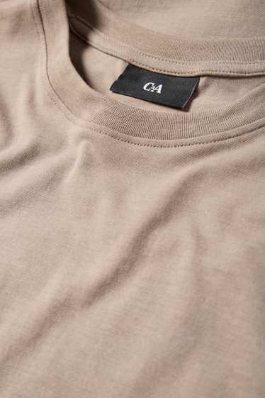 Men - T-shirt - taupe