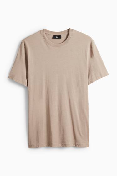 Men - T-shirt - taupe
