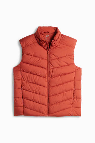 Uomo - Gilet trapuntato - arancione