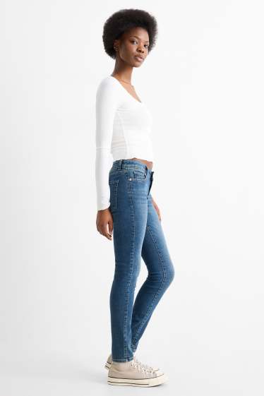 Dames - Skinny jeans - low waist - LYCRA® - jeansblauw