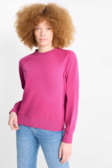Dames - Sweatshirt - fuchsiarood