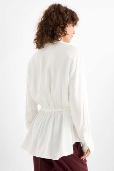 Women - Blouse - snow white