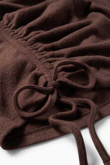 Dames - T-shirt - donkerbruin