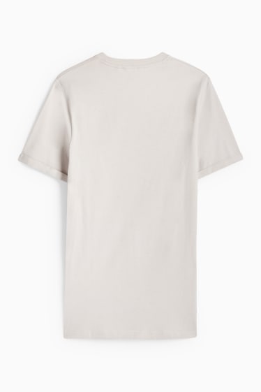 Men - T-shirt - regular fit - light gray