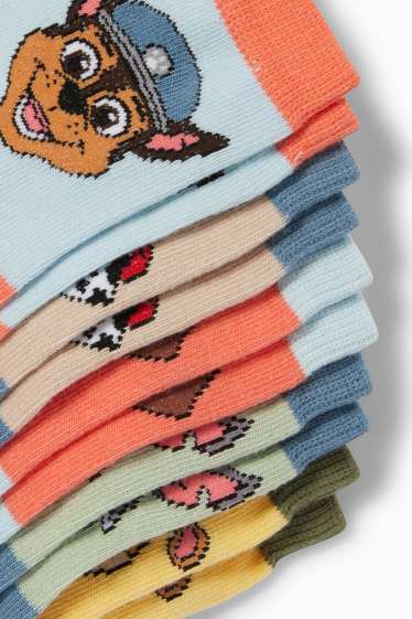 Kinderen: jongens - Set van 5 paar - PAW Patrol - Chase, Zuma - sokken met motief - blauw
