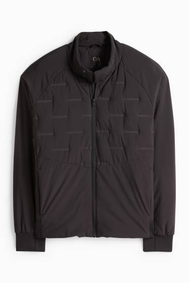 Heren - Gewatteerde jas - waterafstotend - zwart