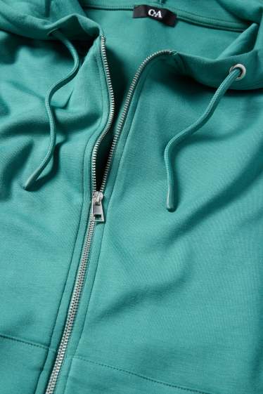 Women - Zip-through hoodie - turquoise