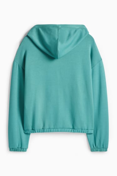 Women - Zip-through hoodie - turquoise
