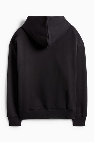 Hommes - Sweat à capuche Oversize - noir