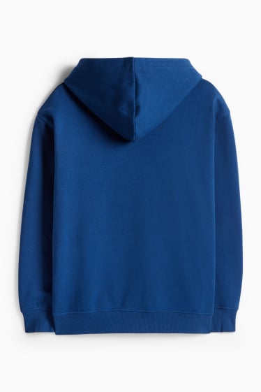 Hommes - Sweat à capuche Oversize - bleu foncé
