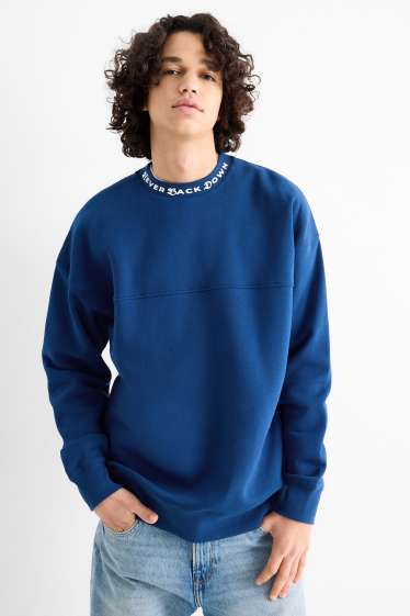 Bărbați - Bluză de molton - albastru închis