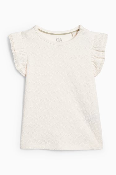 Baby Girls - Floral - baby outfit - 2 piece - green / cremewhite