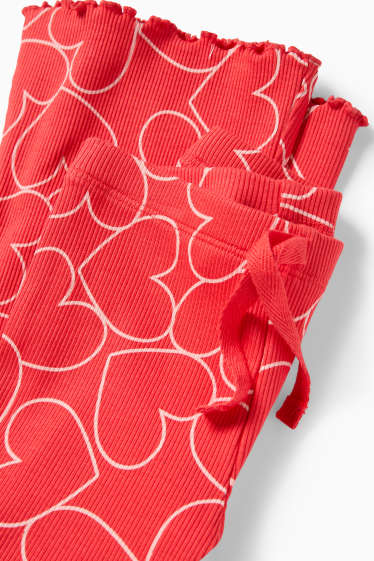 Kinderen: meisjes - Leggings - rood