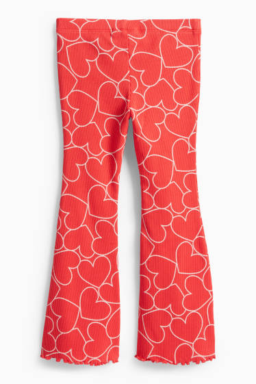 Kinderen: meisjes - Leggings - rood
