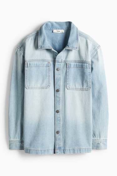 Kinder Jungen - Jeanshemd - helljeansblau