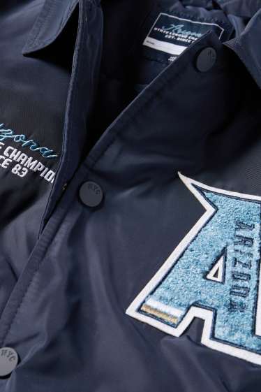 Děti - chlapci - Arizona - college bunda - tmavomodrá