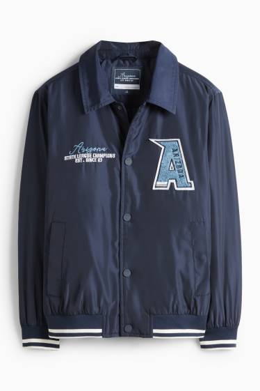 Děti - chlapci - Arizona - college bunda - tmavomodrá
