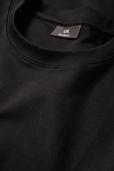 Herren - T-Shirt - Relaxed Fit - schwarz