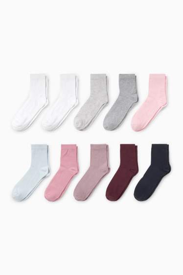 Damen - Multipack 10er - Socken - weiß