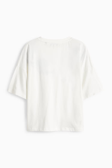 Damen - T-Shirt - Regular Fit - weiss