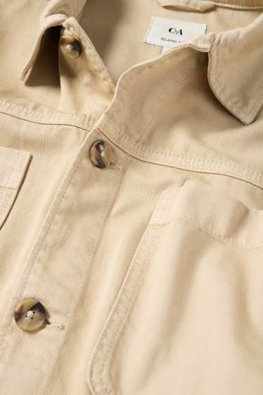 Herren - Hemdjacke - Relaxed Fit - beige