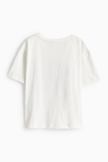 Femmes - T-shirt - relaxed fit - blanc