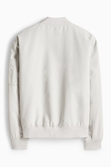 Pánské - Bomber - světle šedá