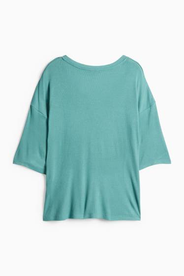 Dámské - Tričko - tyrkysová