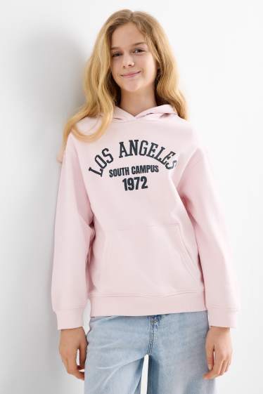 Kinderen: meisjes - Los Angeles - hoodie - roze
