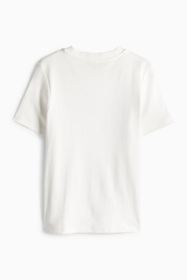 Damen - T-Shirt - Regular Fit - weiß