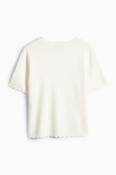 Dona - Jaqueta de punt - blanc trencat