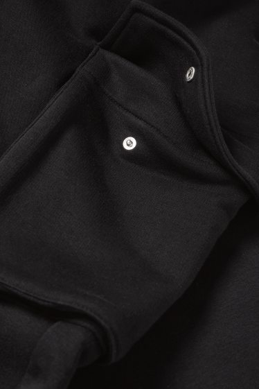 Pánské - Cargo teplákové kalhoty - černá