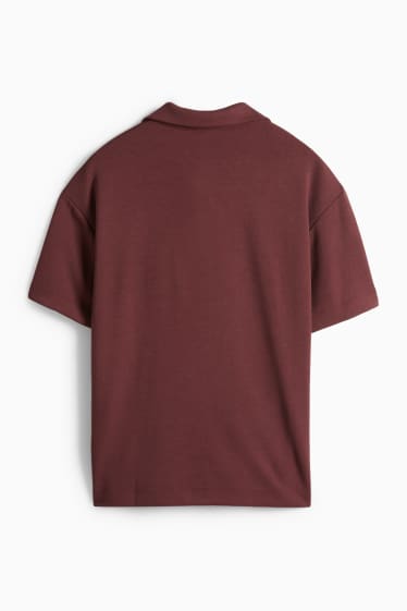 Damen - Poloshirt - Regular Fit - bordeaux