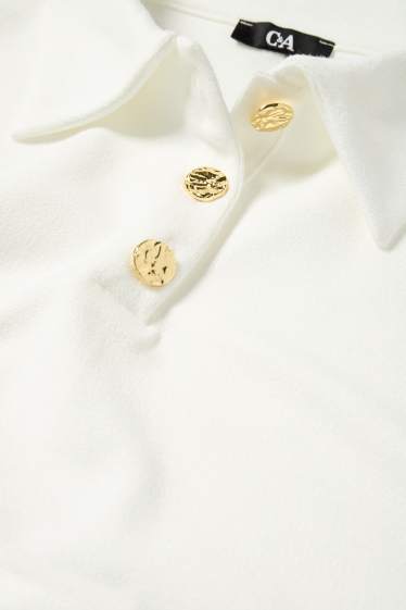 Femmes - Polo - regular fit - blanc