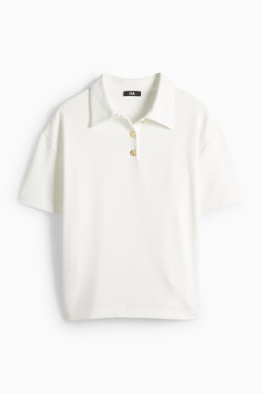 Femmes - Polo - regular fit - blanc