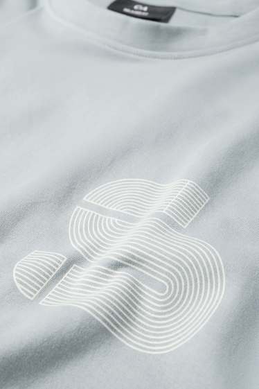 Pánské - Tričko - tyrkysová