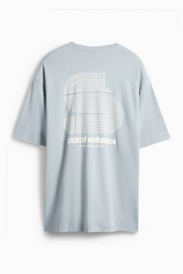 Pánské - Tričko - tyrkysová