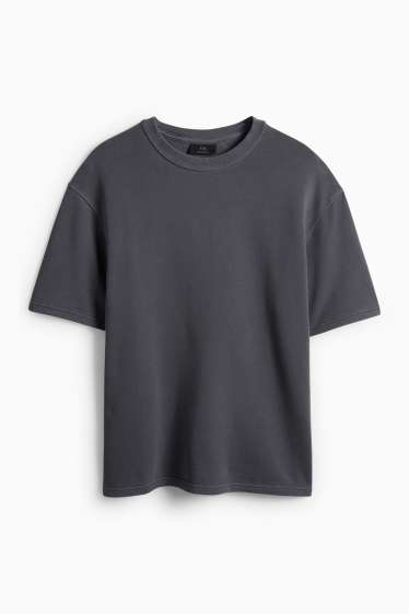 Bărbați - Tricou - relaxed fit - gri închis