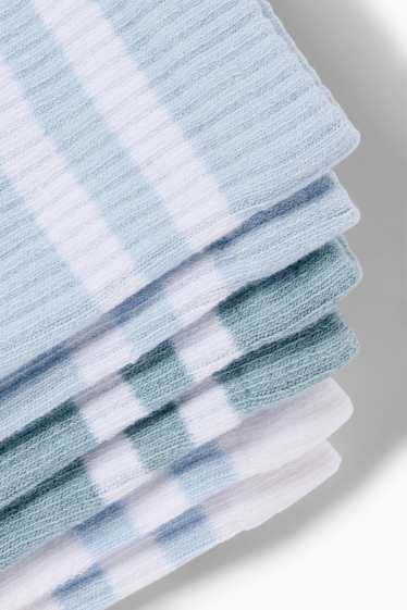 Damen - Multipack 3er - Tennissocken - weiss / hellblau