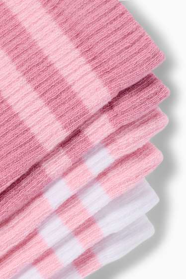 Damen - Multipack 3er - Tennissocken - weiss / rosa