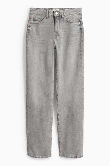 Damen - Straight Jeans - High Waist - LYCRA® - helljeansgrau