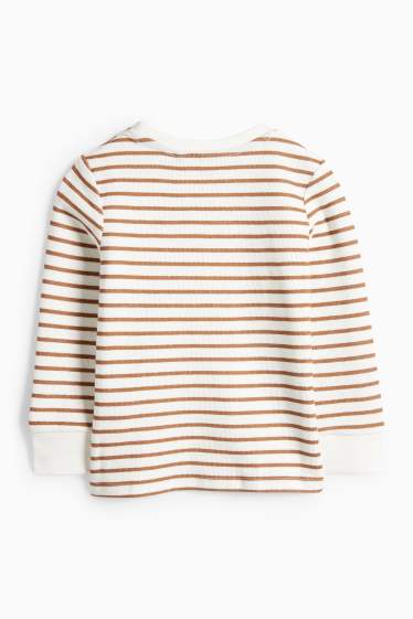 Děti - chlapci - Triko s dlouhým rukávem - bílá/oranžová