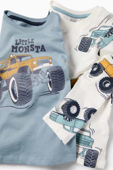 Děti - chlapci - Triko s dlouhým rukávem - světle modrá