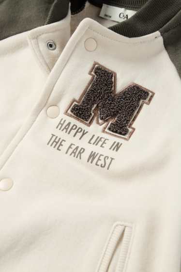 Bambini - Giacca in felpa - marrone / beige