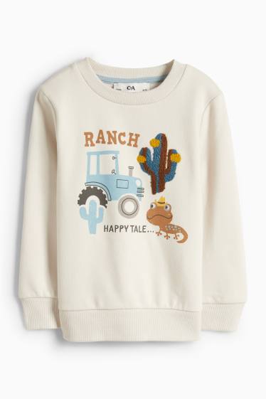 Děti - chlapci - Mikina - světle béžová