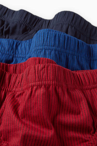 Pánské - Kalhotky - červená/modrá