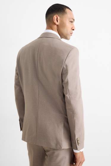 Herren - Baukasten-Sakko - Slim Fit - Stretch - taupe